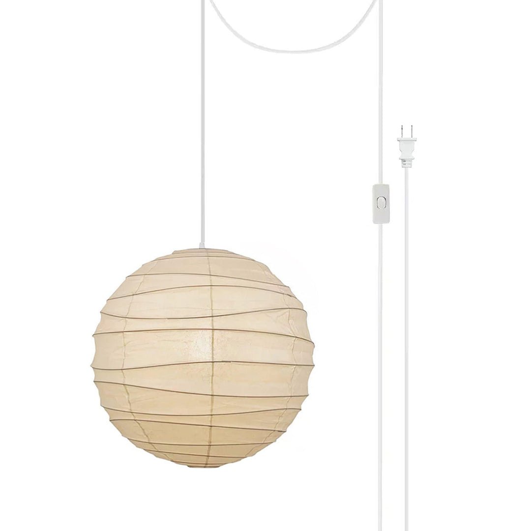 Washi Paper Pendant Swag Lamp - Vakkerlight