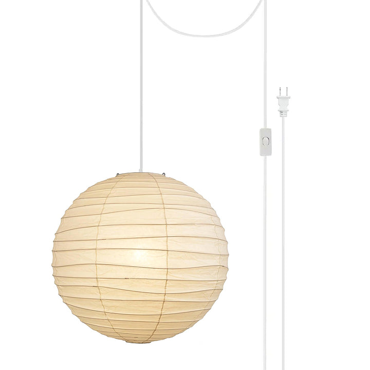 Washi Paper Pendant Swag Lamp - Vakkerlight