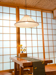 Washi papieren piramide hanglamp 