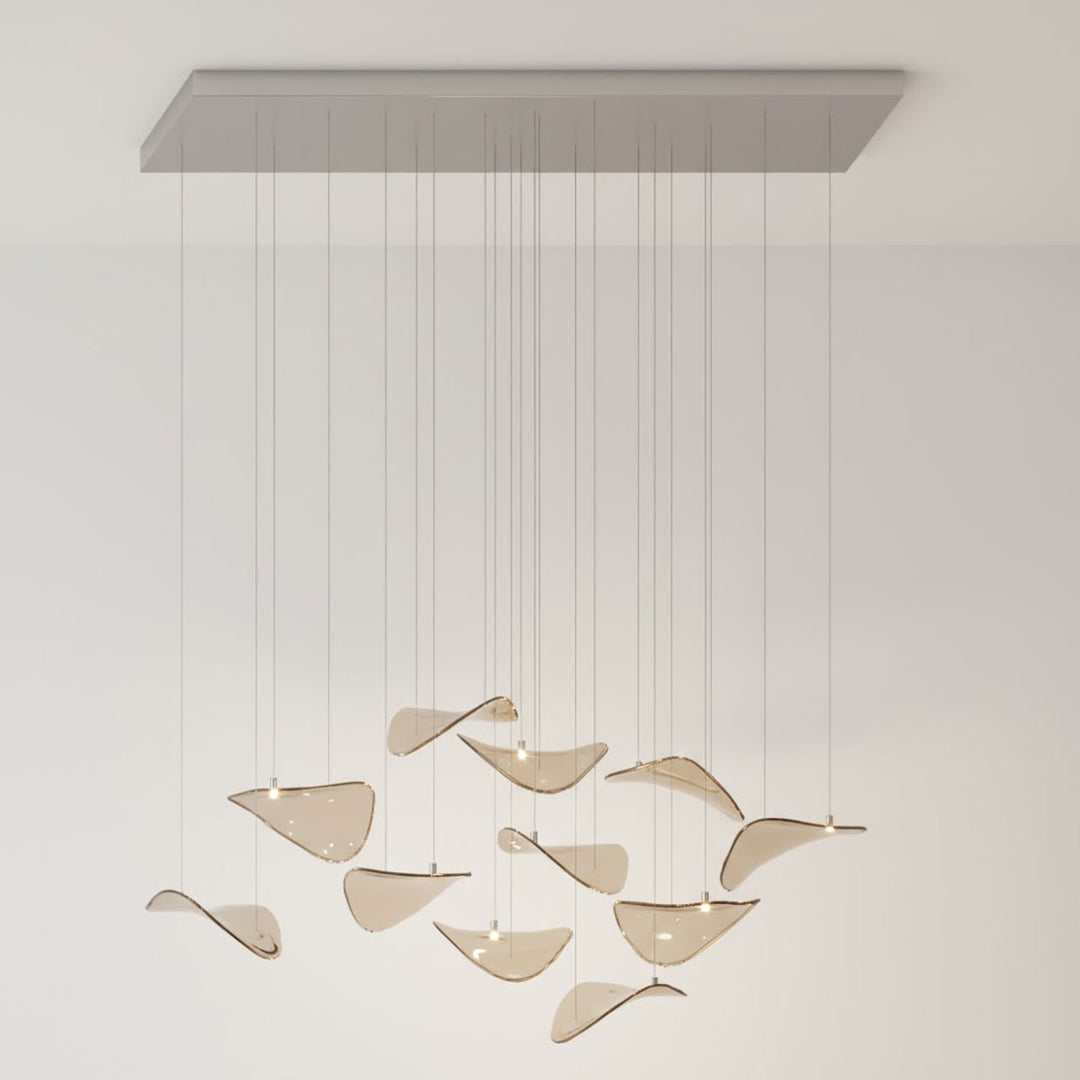 Wave Floating Leaf Chandelier - Vakkerlight