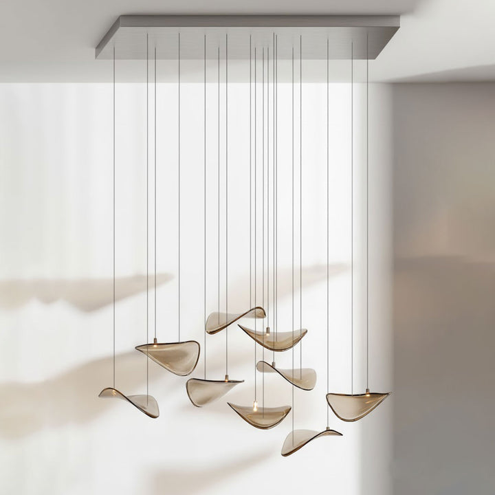 Wave Floating Leaf Chandelier - Vakkerlight