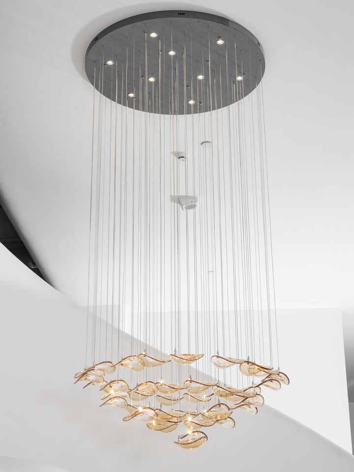 Wave Floating Leaf Chandelier - Vakkerlight