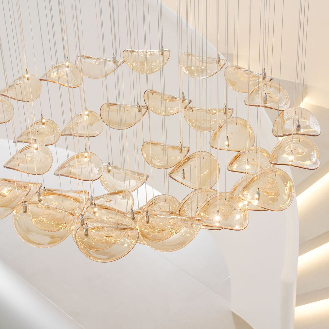 Wave Floating Leaf Chandelier - Vakkerlight