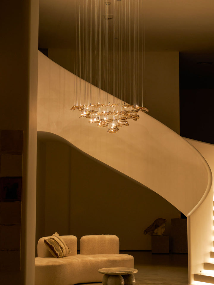 Wave Floating Leaf Chandelier - Vakkerlight