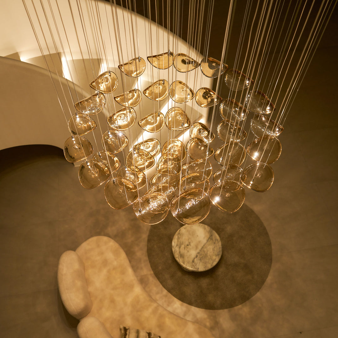 Wave Floating Leaf Chandelier - Vakkerlight