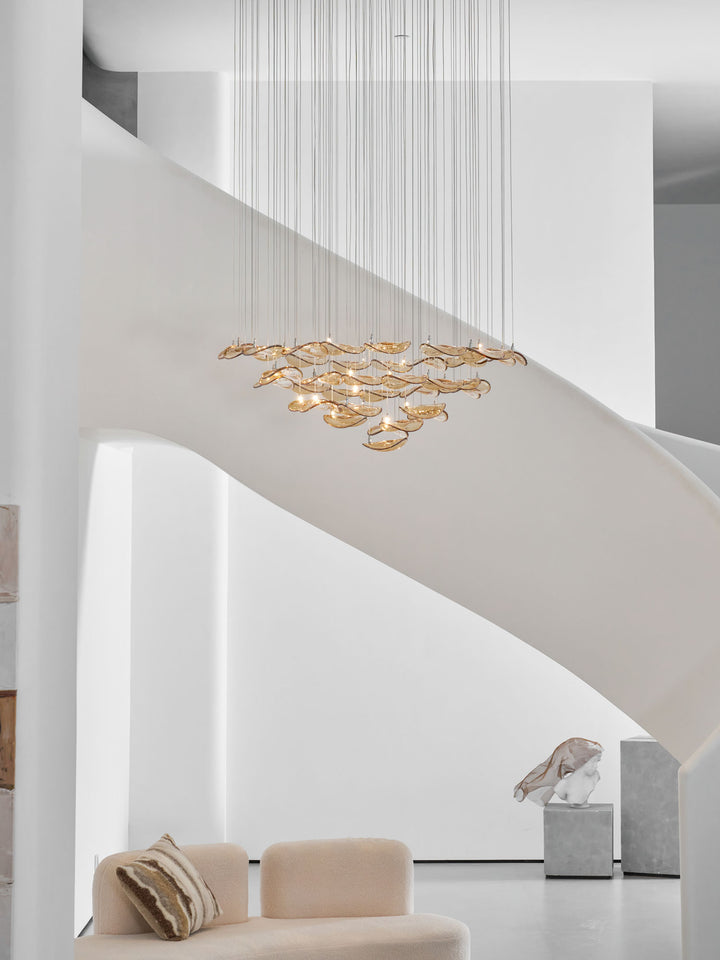 Wave Floating Leaf Chandelier - Vakkerlight