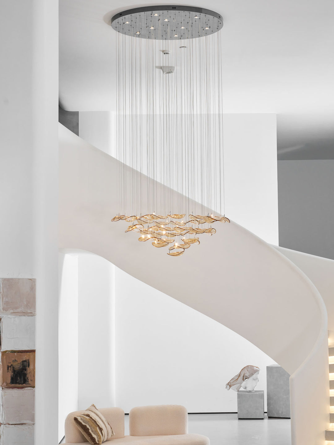 Wave Floating Leaf Chandelier - Vakkerlight