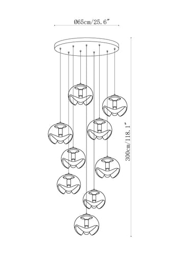 ضوء قلادة الموجة — Dimension drawings 4