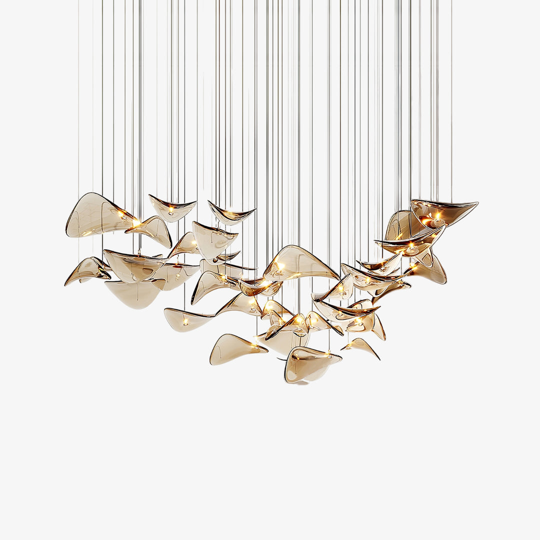 Wave Floating Leaf Chandelier - Vakkerlight