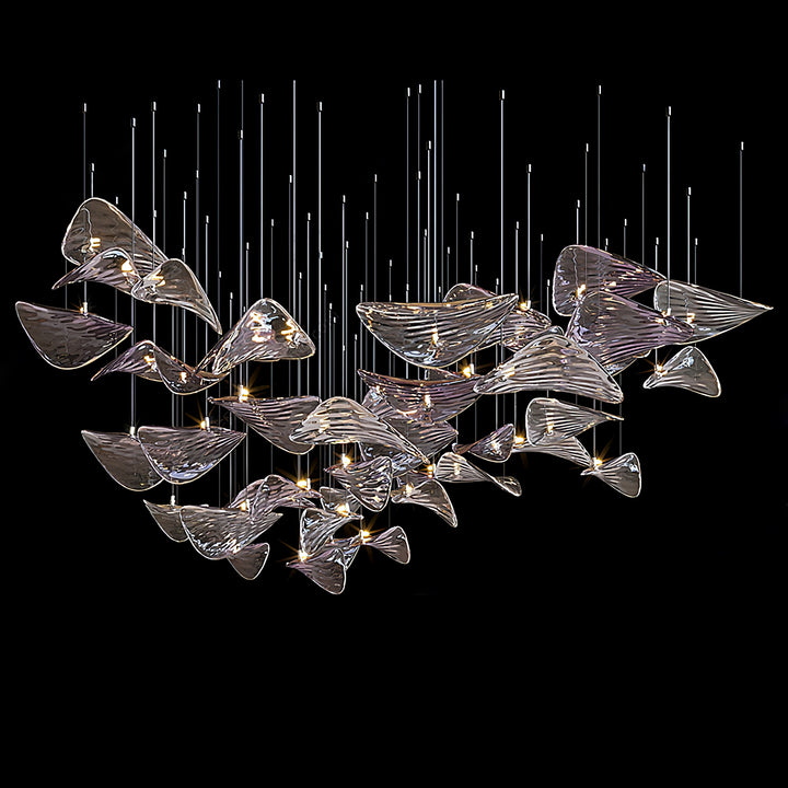 Wave Floating Leaf Chandelier - Vakkerlight