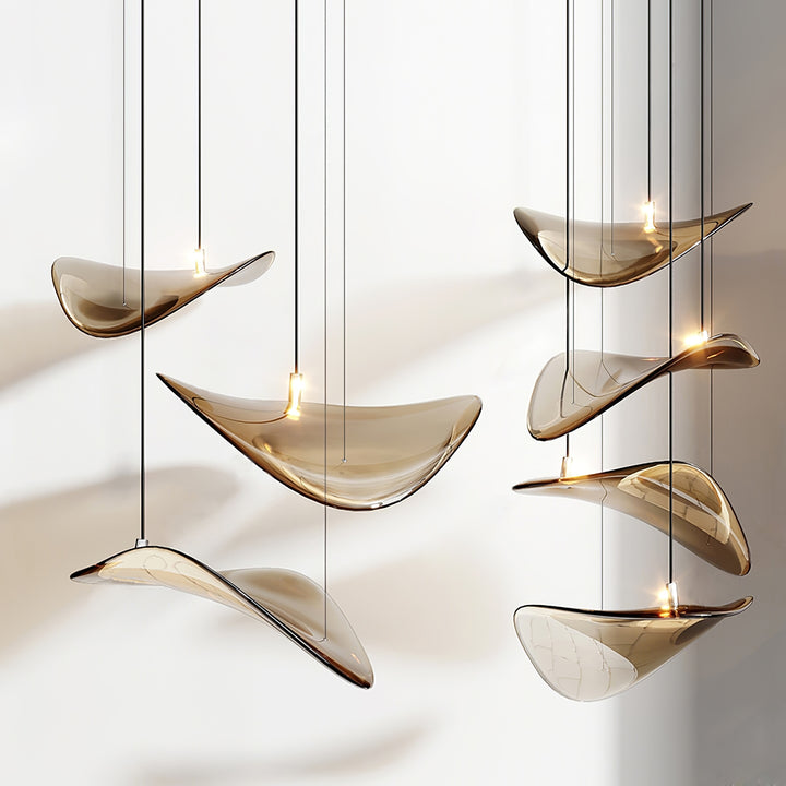 Wave Floating Leaf Chandelier - Vakkerlight