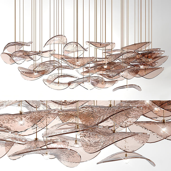 Wave Floating Leaf Chandelier - Vakkerlight