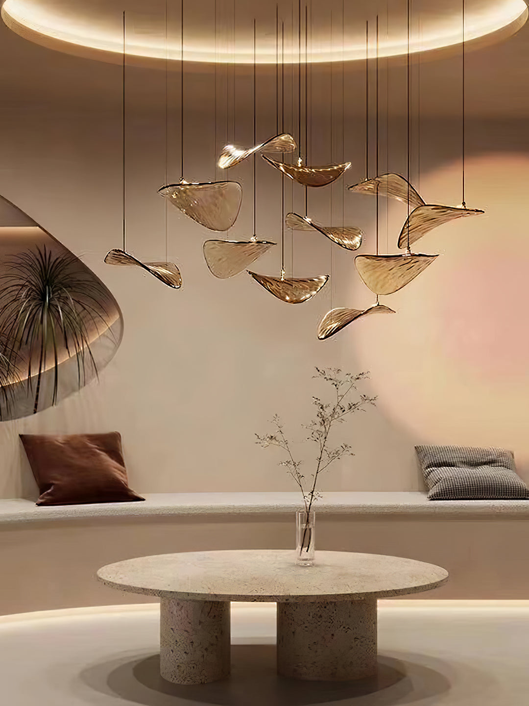 Wave Floating Leaf Chandelier - Vakkerlight