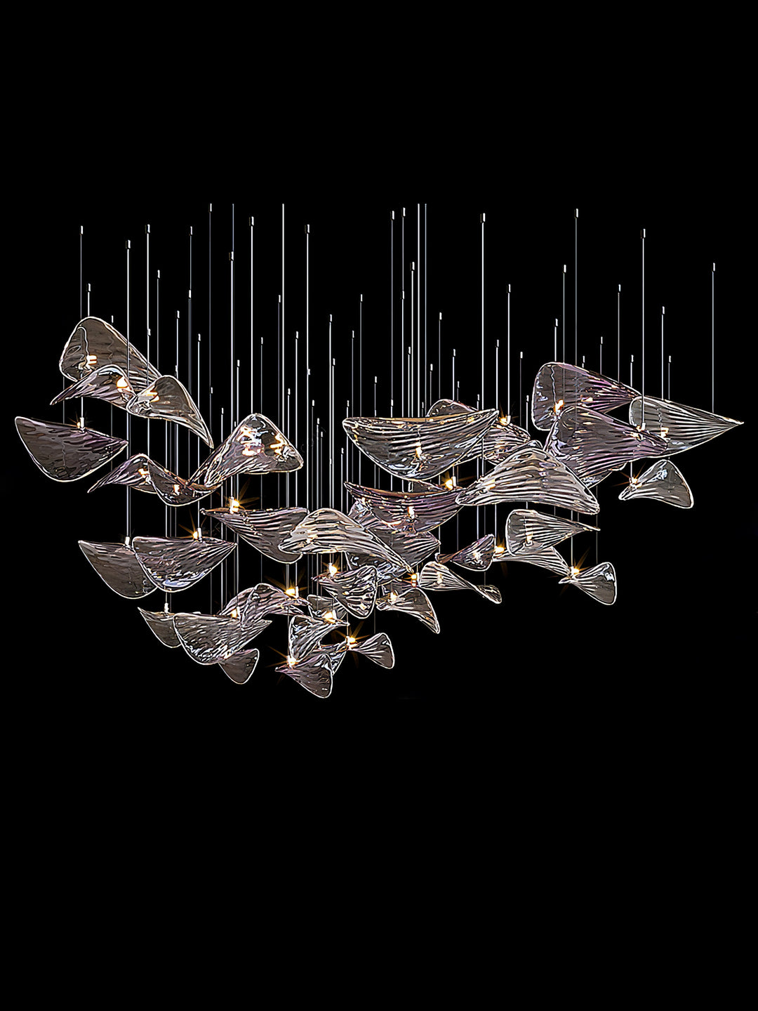 Wave Floating Leaf Chandelier - Vakkerlight