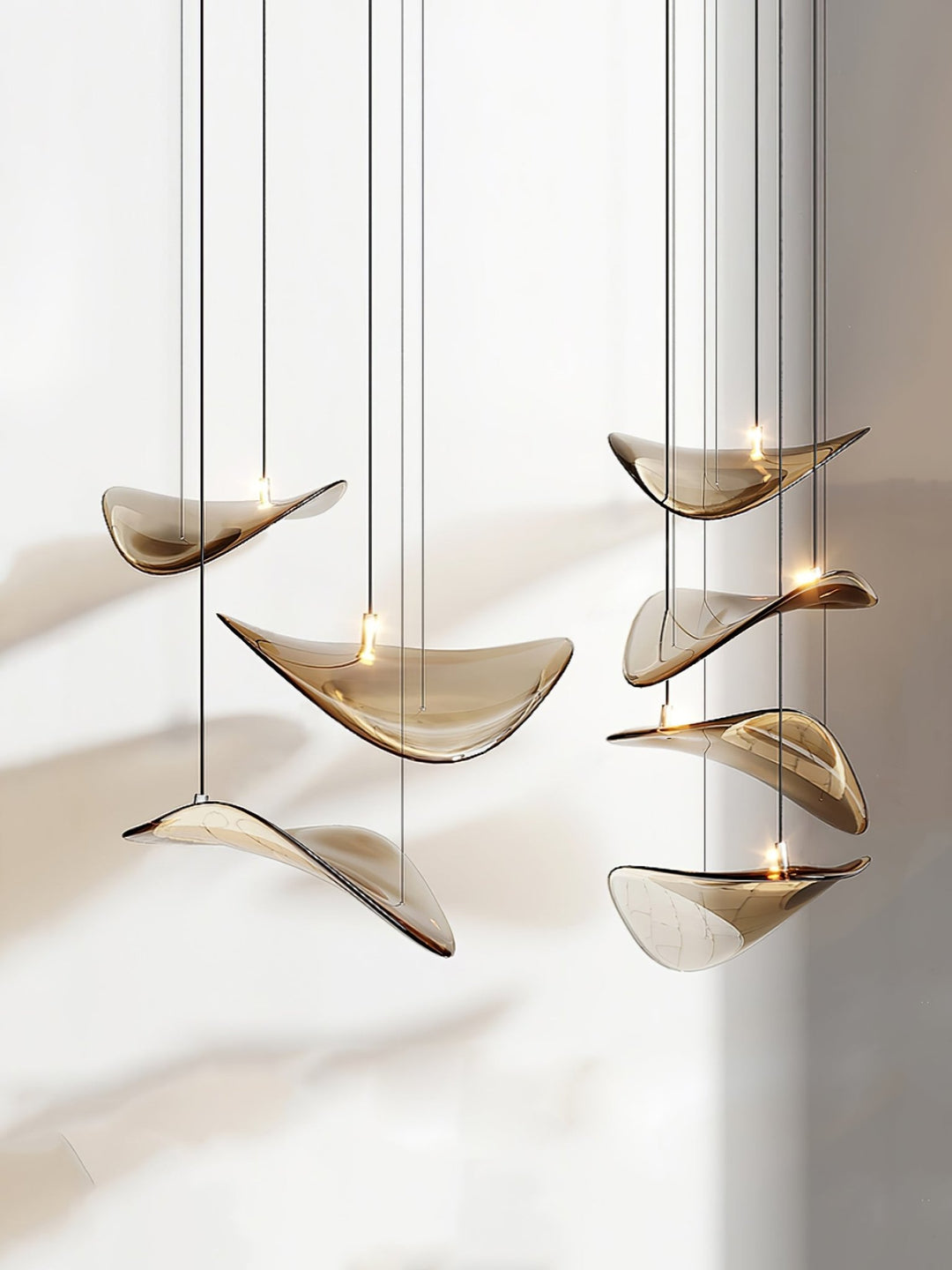 Wave Floating Leaf Chandelier - Vakkerlight