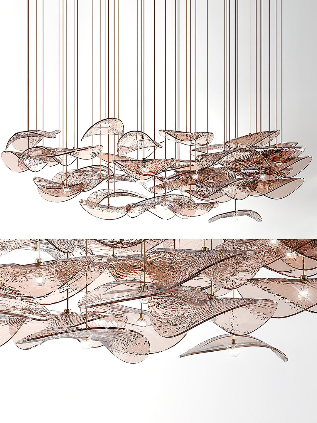 Wave Floating Leaf Chandelier - Vakkerlight