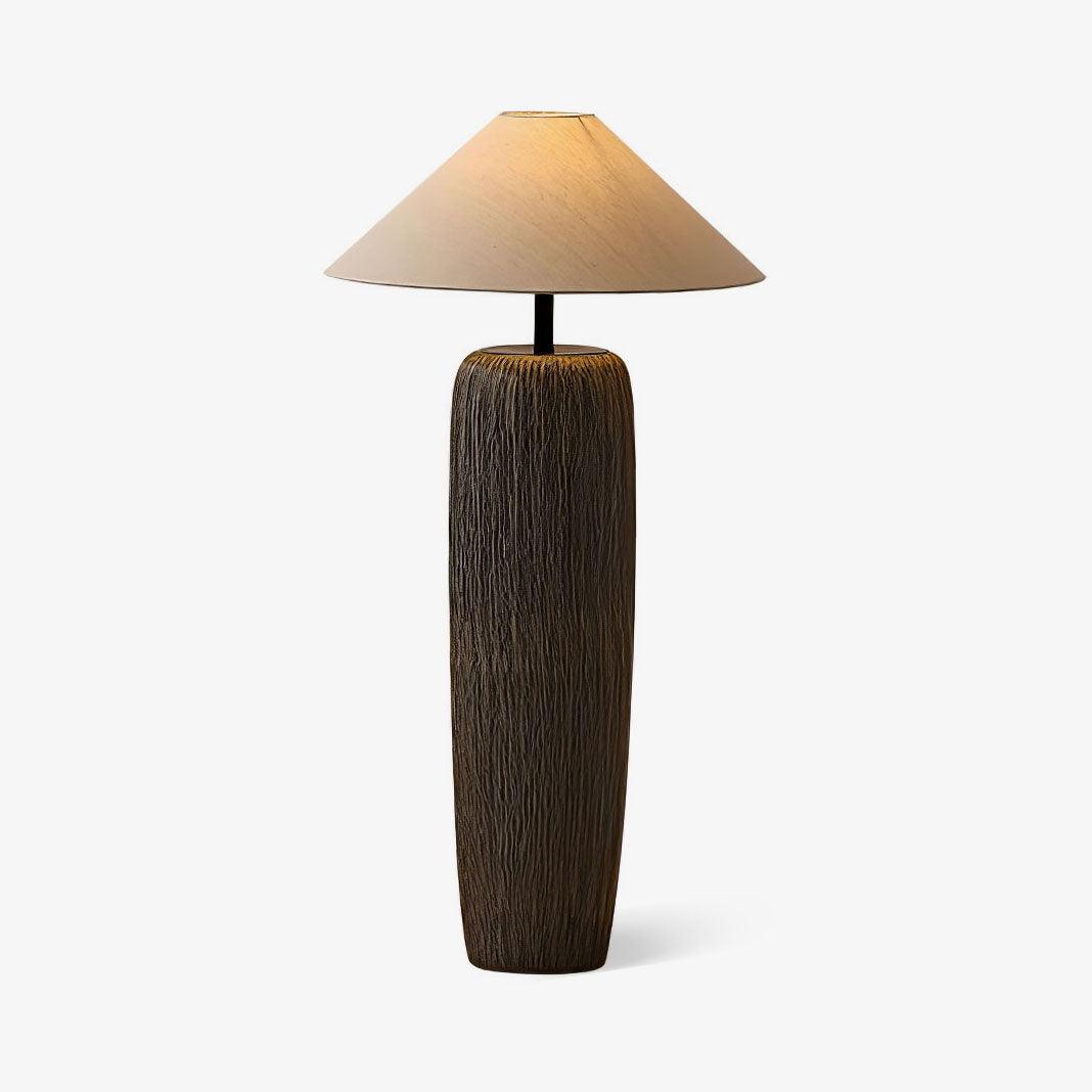 Weathered Wood Grain Floor Lamp - Vakkerlight