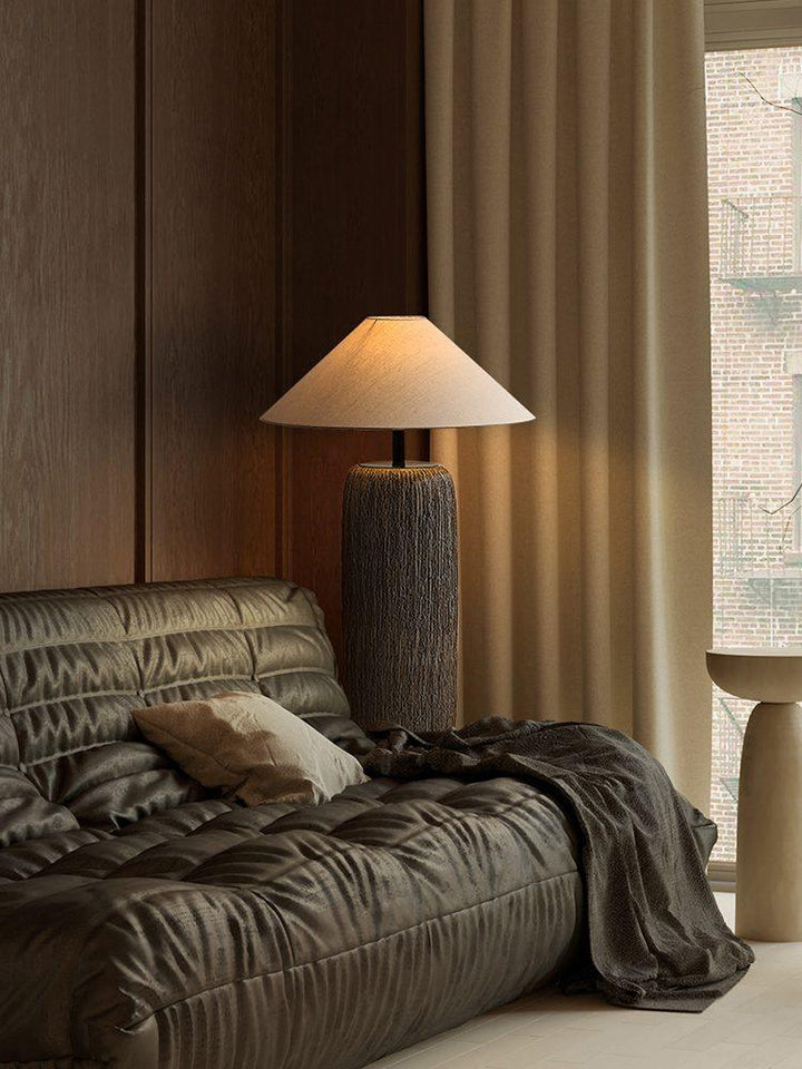 Weathered Wood Grain Floor Lamp - Vakkerlight