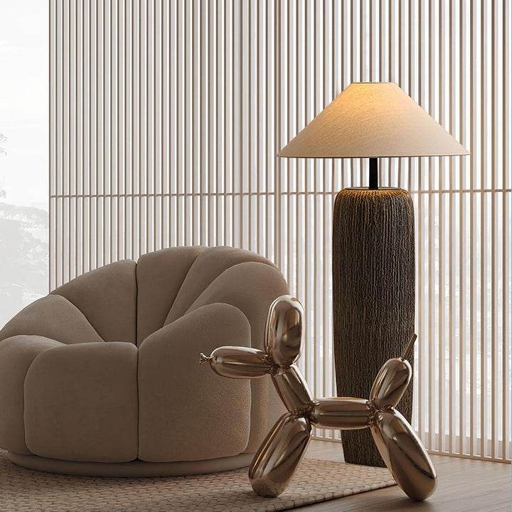 Weathered Wood Grain Floor Lamp - Vakkerlight