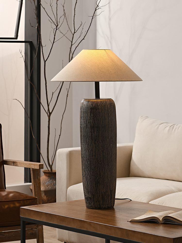 Weathered Wood Grain Floor Lamp - Vakkerlight