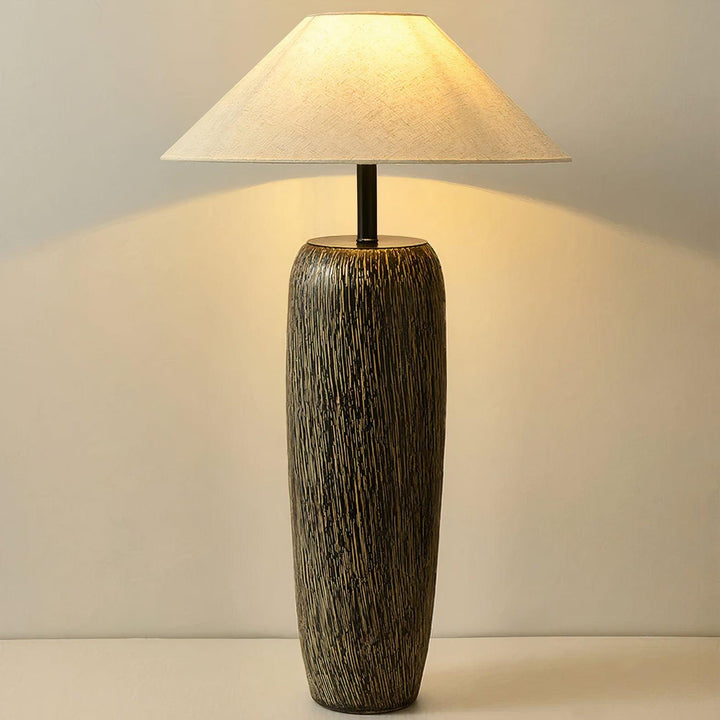 Weathered Wood Grain Floor Lamp - Vakkerlight