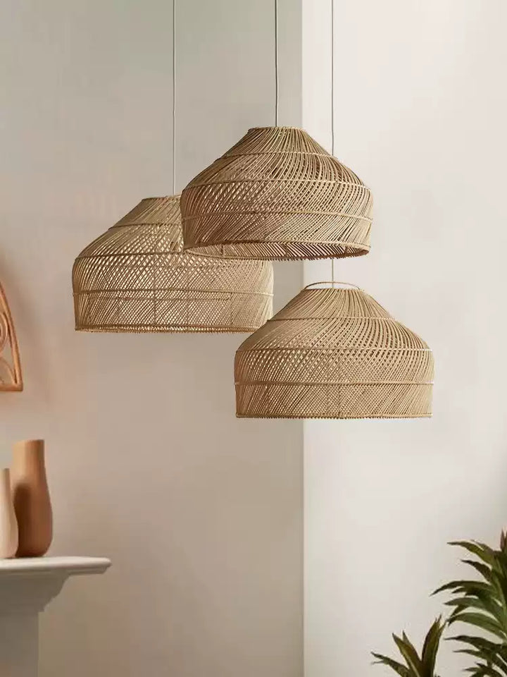 Whirl Woven Rattan Pendant Lamp – detail 10