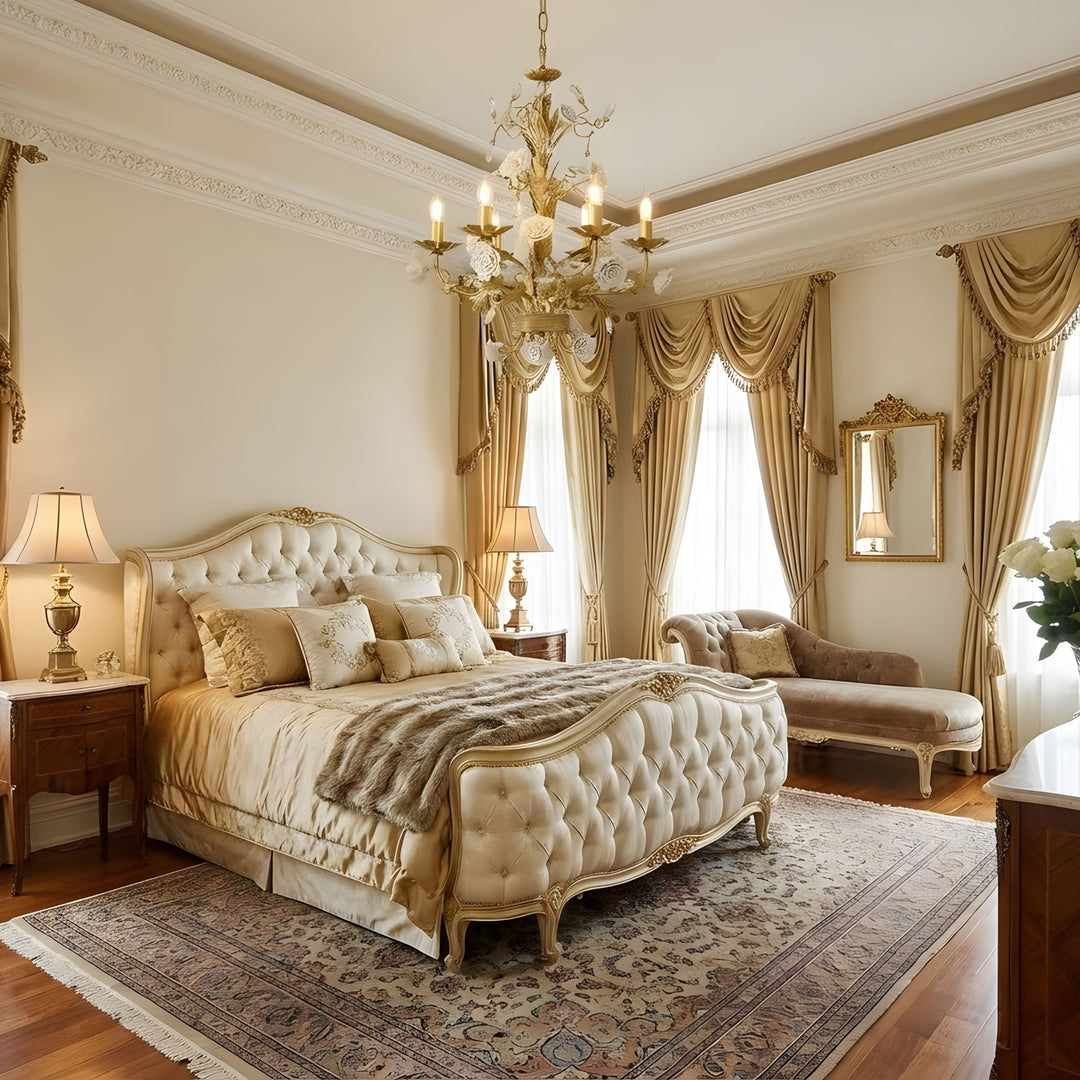 White Rose Crystal Chandelier