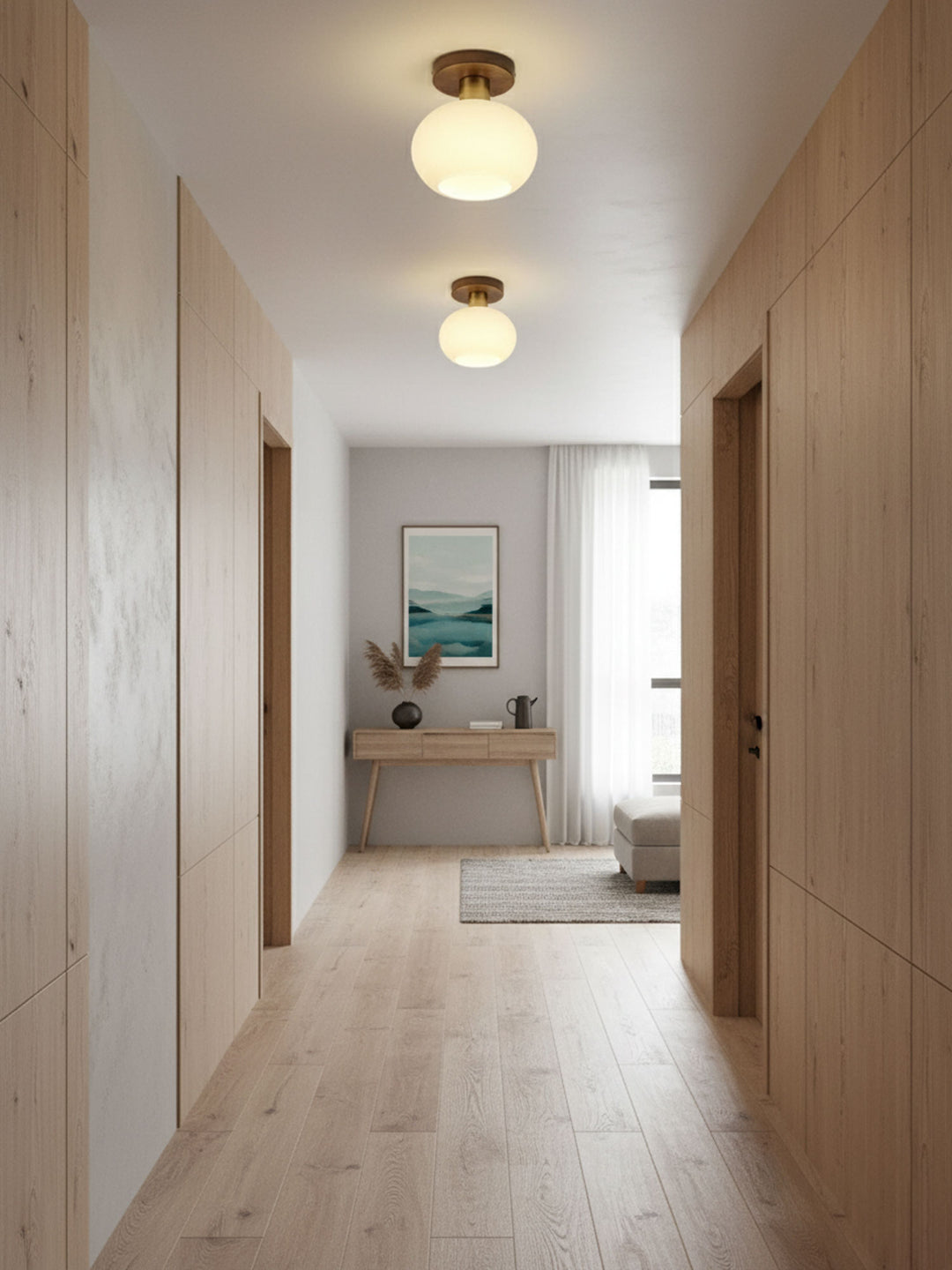 White Shell Ceiling Lamp - Vakkerlight