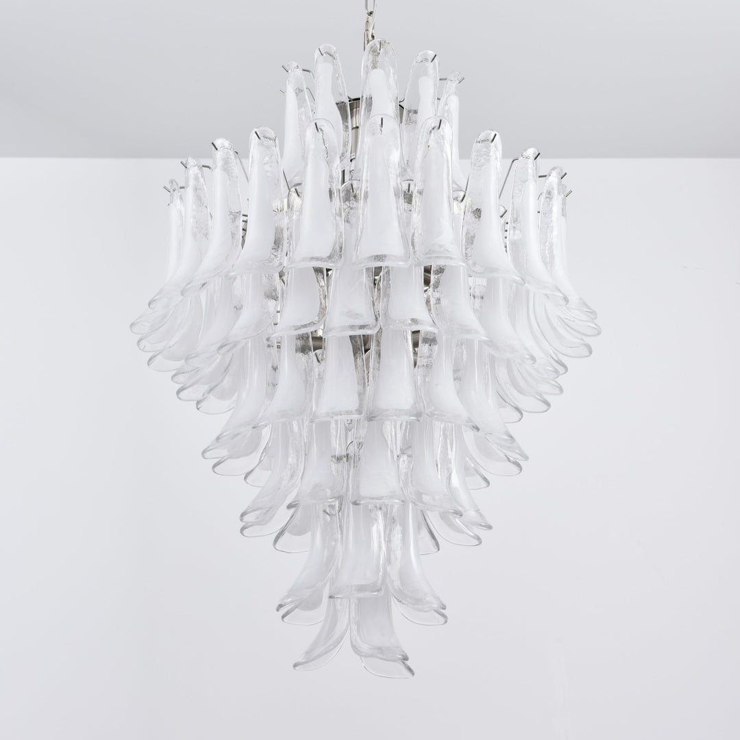 White Cloud Glass Petals Chandelier - Vakkerlight