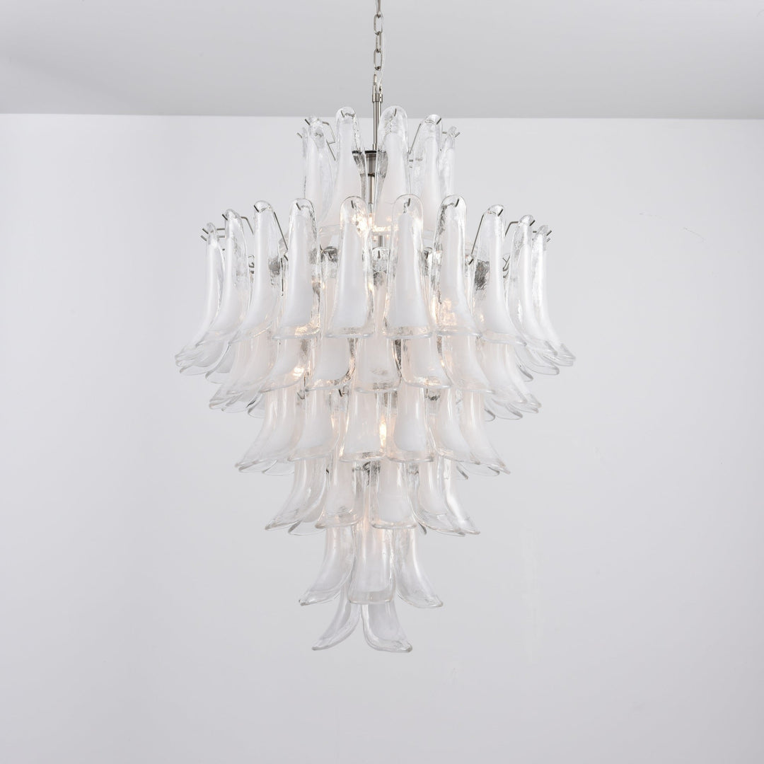 White Cloud Glass Petals Chandelier - Vakkerlight