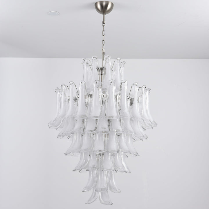 White Cloud Glass Petals Chandelier - Vakkerlight