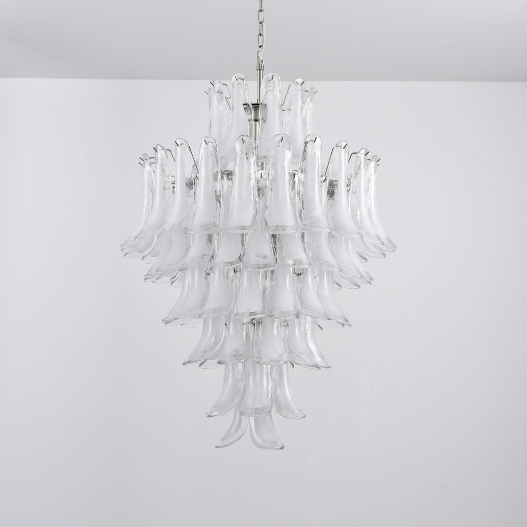 White Cloud Glass Petals Chandelier - Vakkerlight