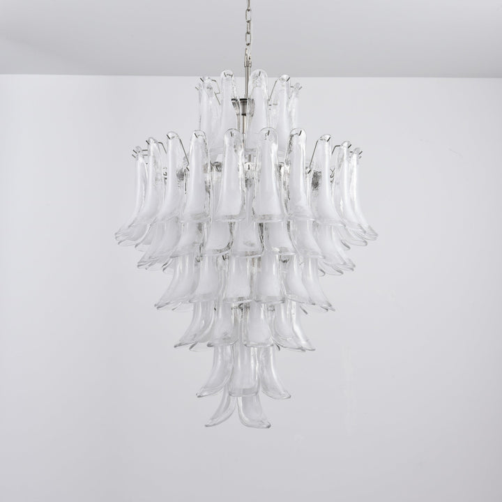 White Cloud Glass Petals Chandelier - Vakkerlight