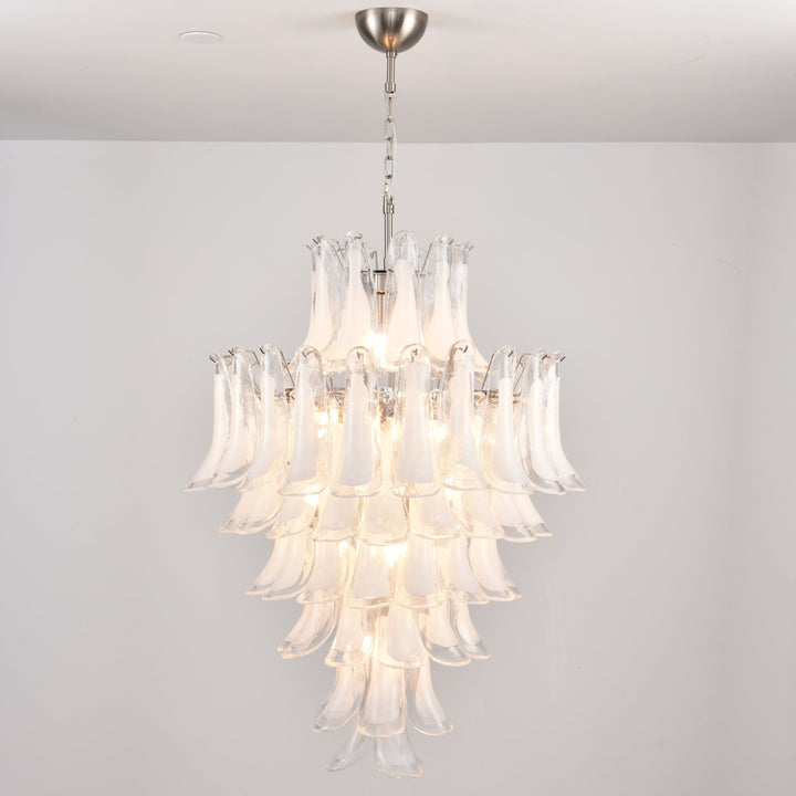 White Cloud Glass Petals Chandelier - Vakkerlight