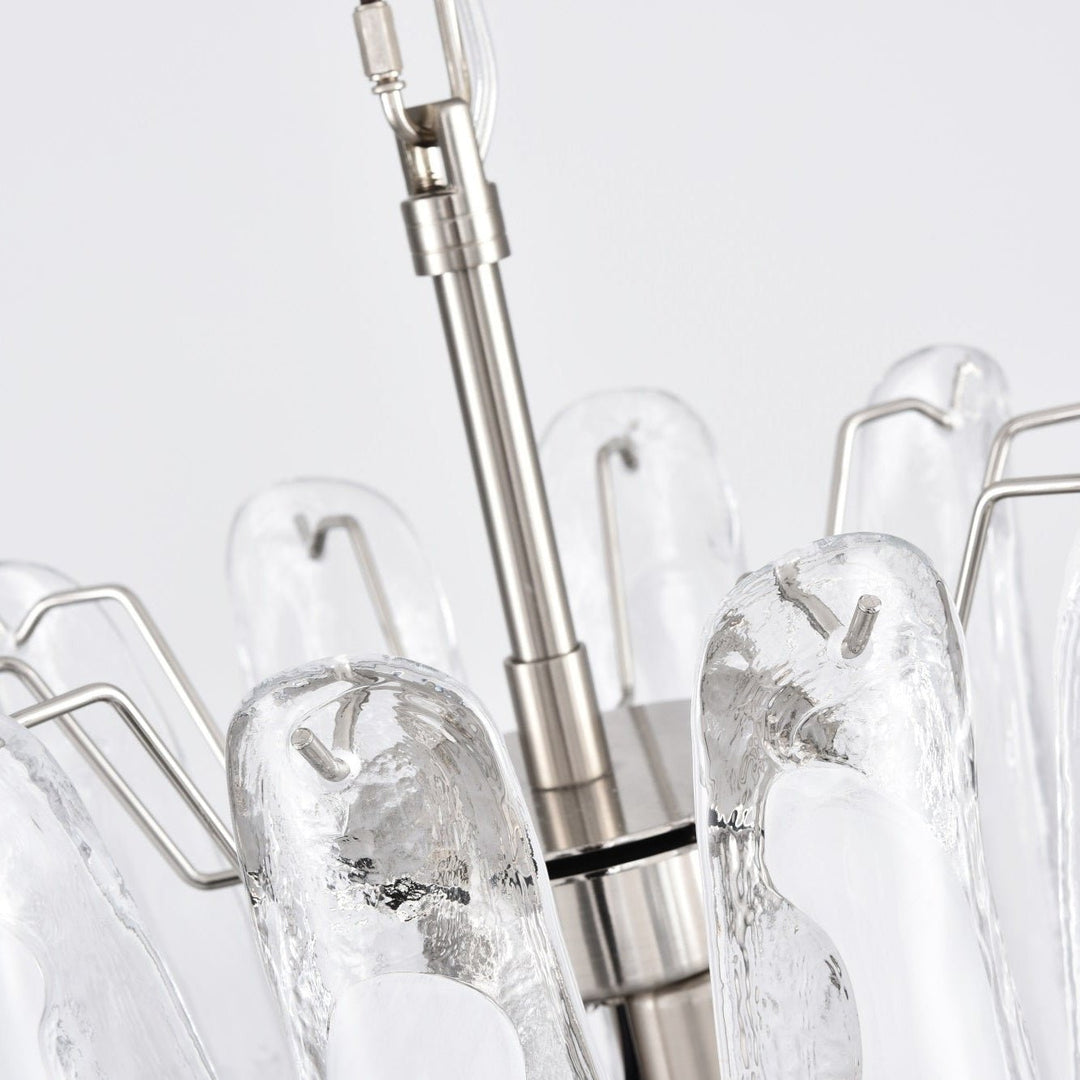 White Cloud Glass Petals Chandelier - Vakkerlight