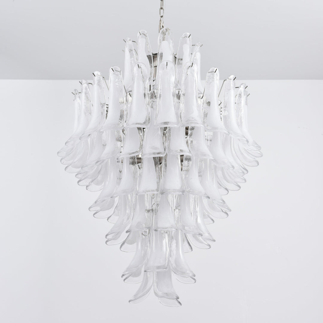 White Cloud Glass Petals Chandelier - Vakkerlight