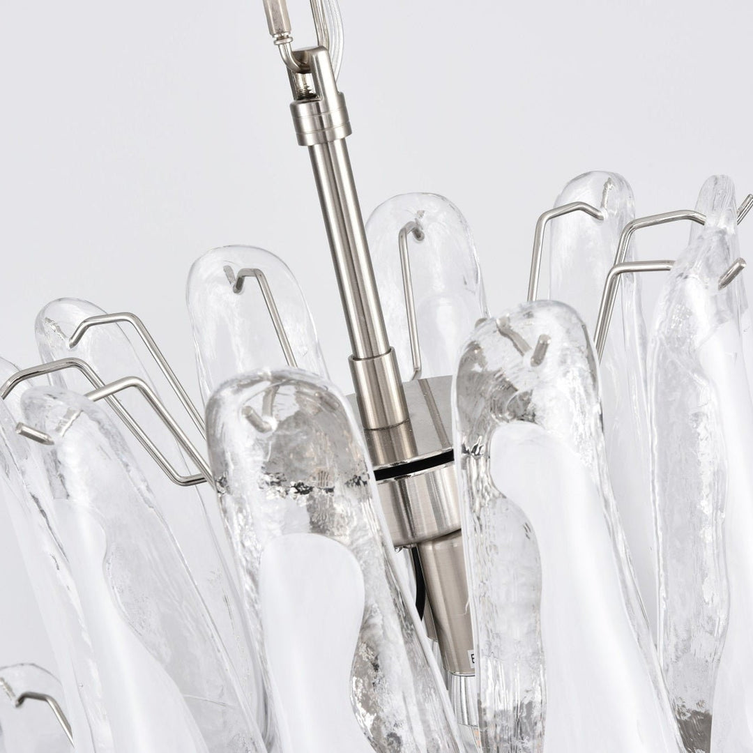 White Cloud Glass Petals Chandelier - Vakkerlight