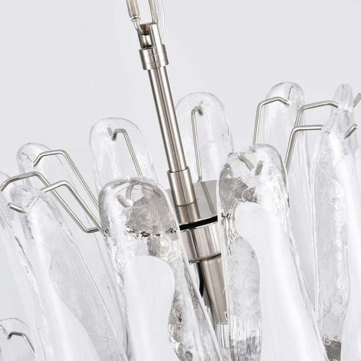 White Cloud Glass Petals Chandelier - Vakkerlight