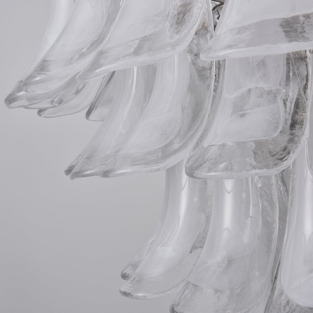 White Cloud Glass Petals Chandelier - Vakkerlight