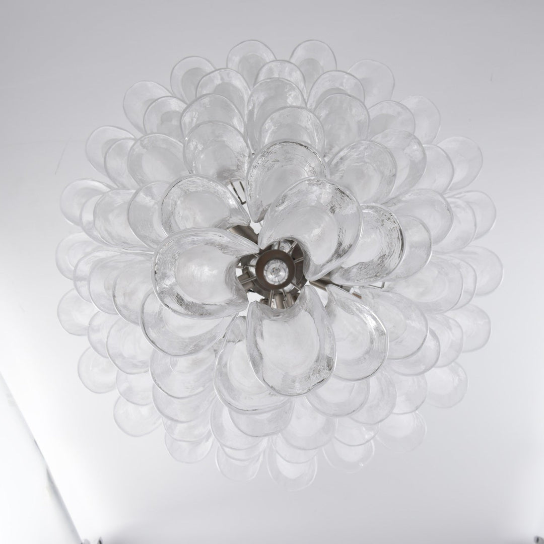 White Cloud Glass Petals Chandelier - Vakkerlight