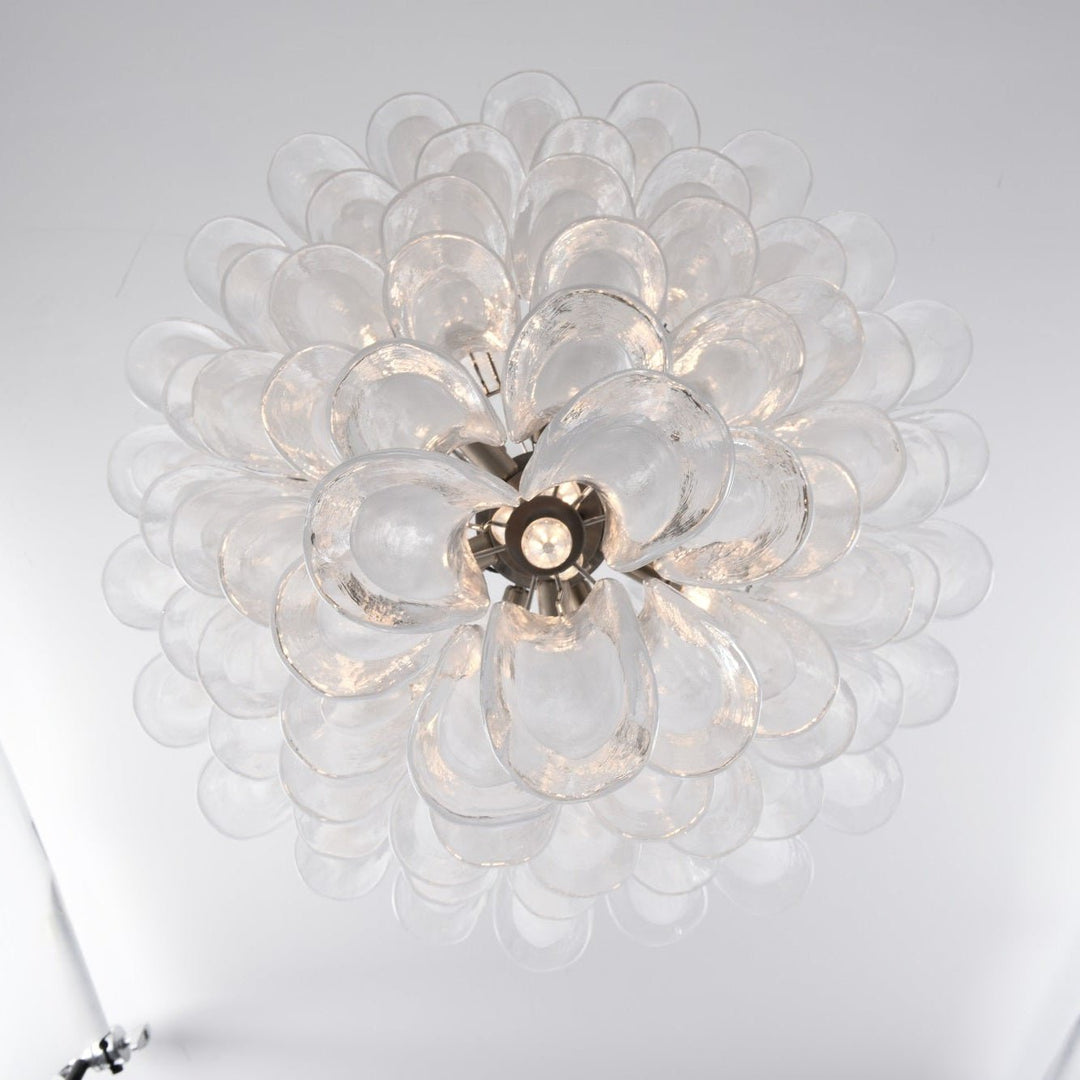 White Cloud Glass Petals Chandelier - Vakkerlight