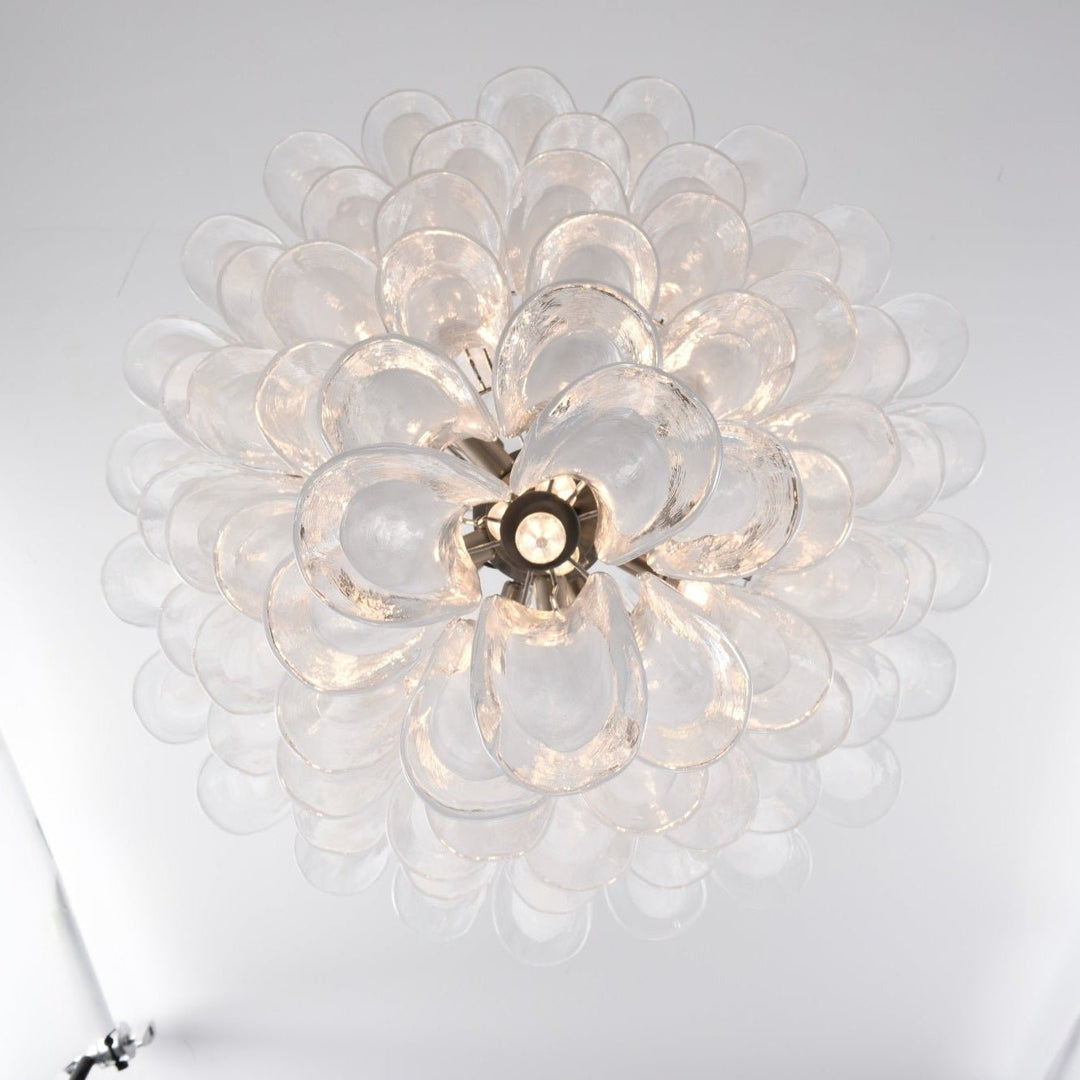 White Cloud Glass Petals Chandelier - Vakkerlight