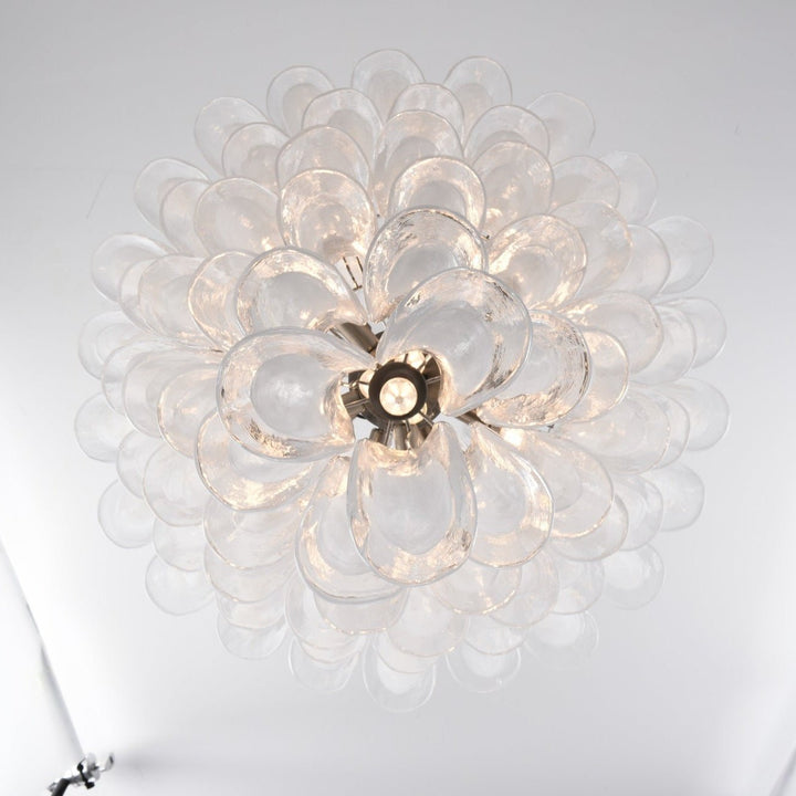 White Cloud Glass Petals Chandelier - Vakkerlight