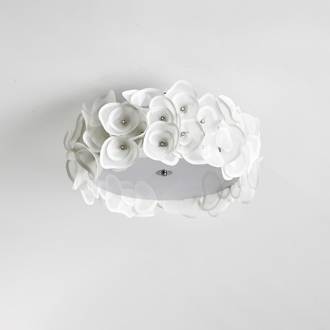 White Hydrangea Ceiling Lamp - Vakkerlight