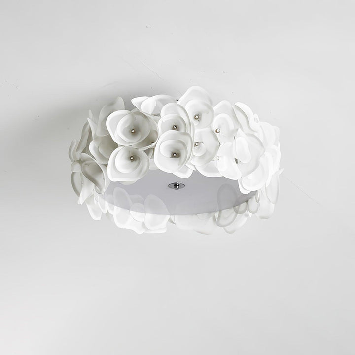 White Hydrangea Ceiling Lamp - Vakkerlight