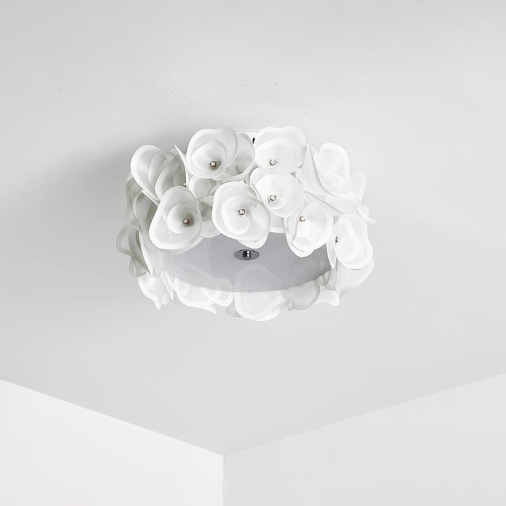 White Hydrangea Ceiling Lamp - Vakkerlight