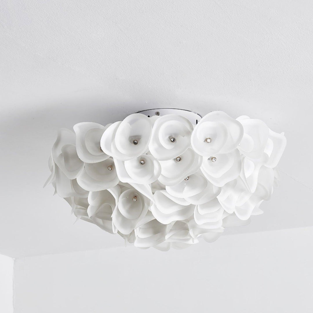 White Hydrangea Ceiling Lamp - Vakkerlight