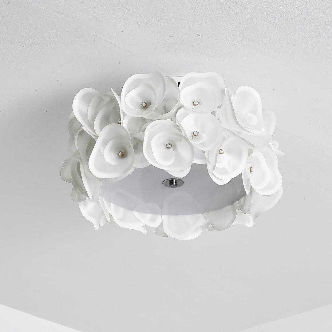 White Hydrangea Ceiling Lamp - Vakkerlight