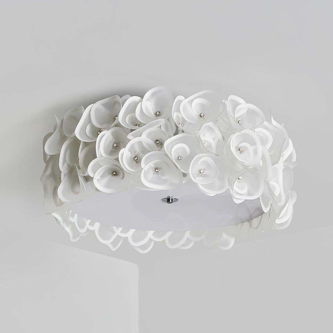 White Hydrangea Ceiling Lamp - Vakkerlight