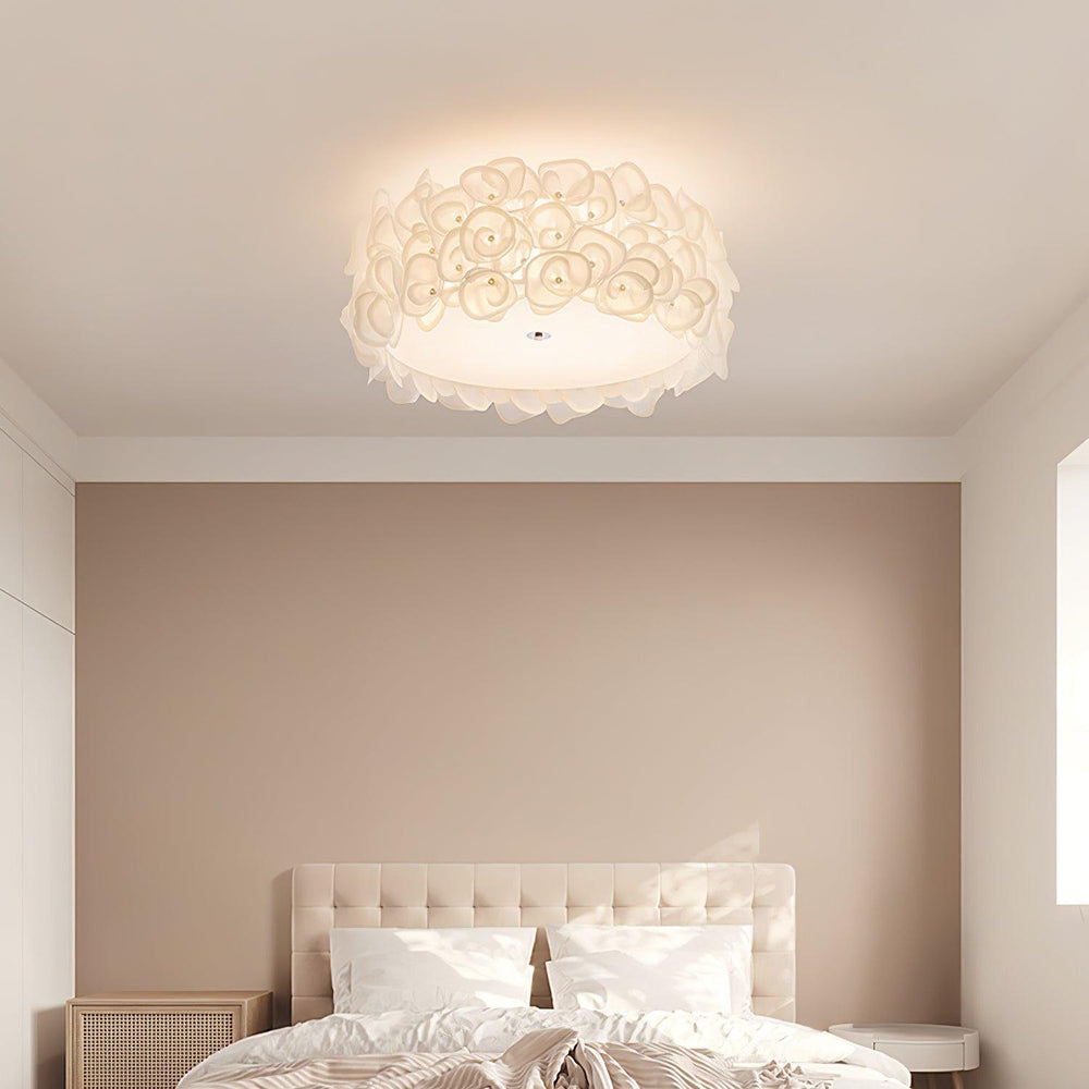 White Hydrangea Ceiling Lamp - Vakkerlight